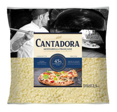 Mozzarella cossette cubetatta 2,5kg 45% CANTA DORA