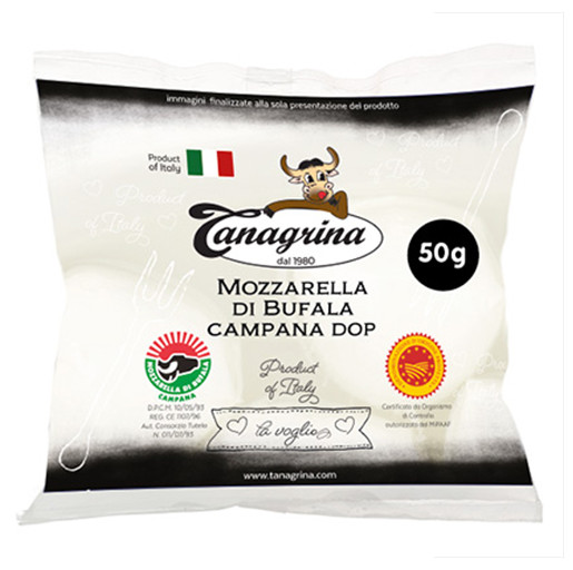 Mozzarella bufala 5x50 gr (balenie 250gr)