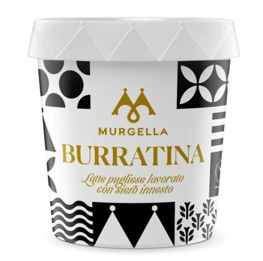 Burrata pugliese vo vaničke (1 ks) +/- 120gr  MURGELLA