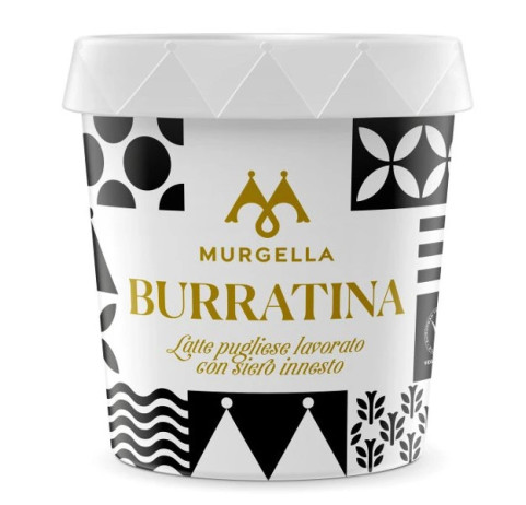 Burrata pugliese vo vaničke (1 ks) +/- 120gr  MURGELLA