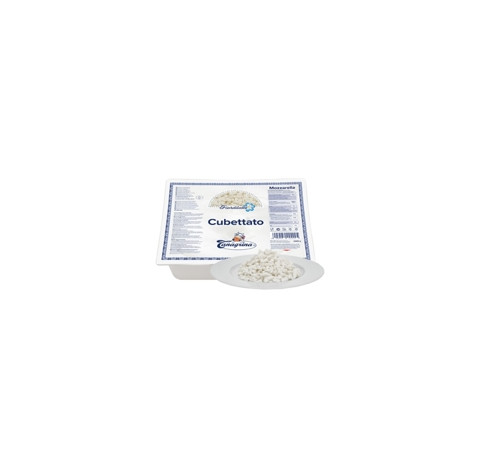 Mozzarella FIOR DI LATTE 2,5 kg CUBETTATA TANAGRINA
