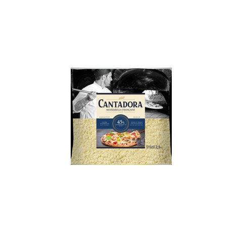 Mozzarella cossette cubetatta 2,5kg 45% CANTA DORA