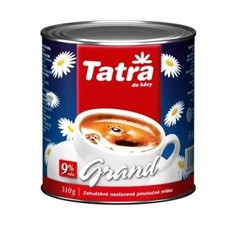 Zahustené mlieko Tatra Grand 9%  plech.410g