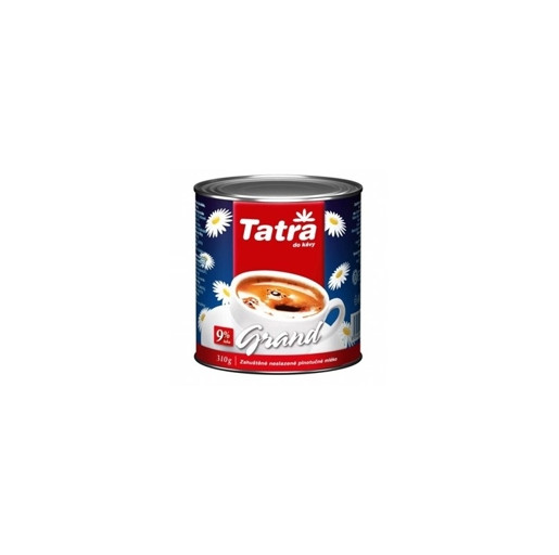 Zahustené mlieko Tatra Grand 9%  plech.410g