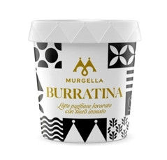 Burrata pugliese vo vaničke (1 ks) +/- 120gr  MURGELLA