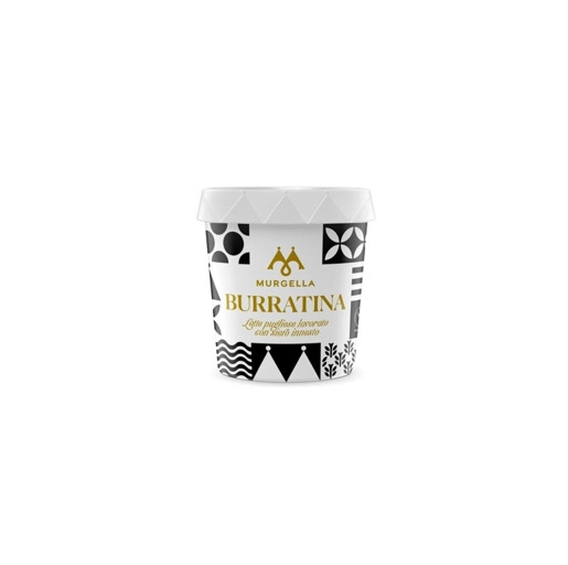 Burrata pugliese vo vaničke (1 ks) +/- 120gr  MURGELLA