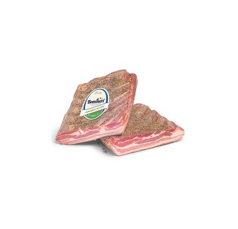 Bôčik údený (pancetta) 1/2 vákum +/- 2 kg BOMBIERI