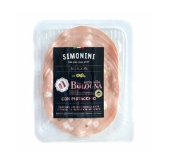 Saláma Mortadella s pitáciami KRÁJANÁ 250 gr. ,,BOLOGNA  I.G.T"
