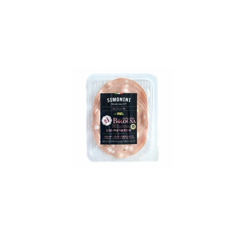 Saláma Mortadella s pitáciami KRÁJANÁ 250 gr. ,,BOLOGNA  I.G.T"